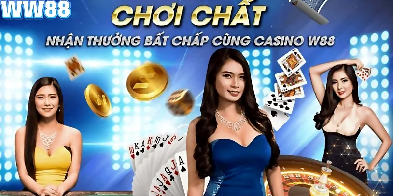 Casino WW88 với không gian giải trí chuẩn sòng bài quốc tế
