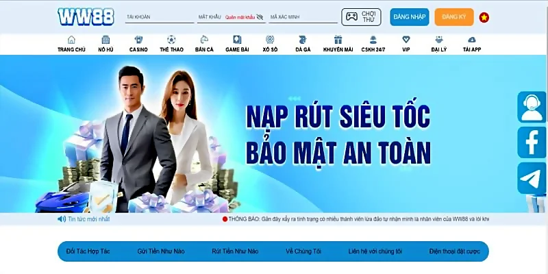 Người chơi cần phải đủ từ 18 tuổi để đăng ký WW88