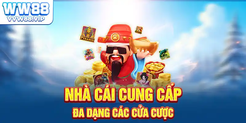Nhà cái cung cấp đa dạng các cửa cược