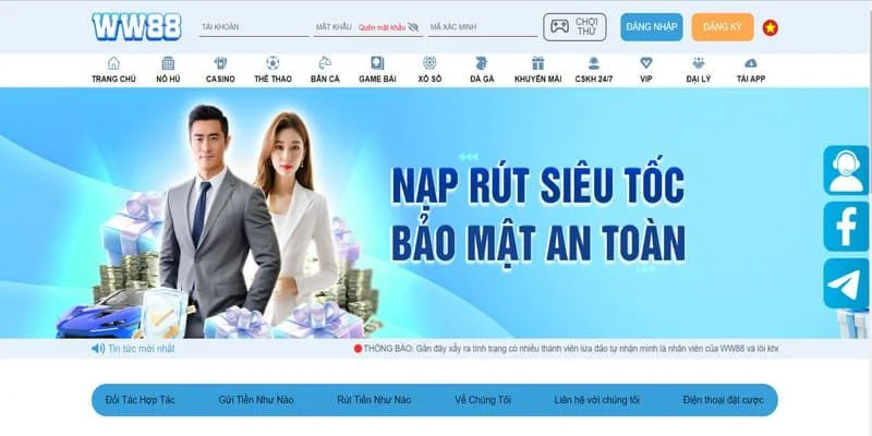 Quy trình thực hiện nạp tiền WW88 đơn giản, nhanh chóng
